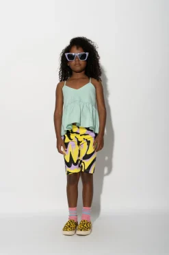 Marques ' Almeida Bottoms | Jersey | DARK WAVY PRINT BIKER SHORTS MULTICOLOUR