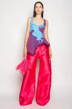 Marques ' Almeida Tops | Tops | DRILL TIE DYE PEPLUM CORSET TOP MULTICOLOUR