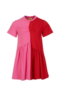 Marques ' Almeida Dresses | DUO COLOUR GATHERED JERSEY T-SHIRT DRESS MULTICOLOUR