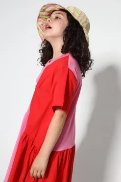 Marques ' Almeida Dresses | DUO COLOUR GATHERED JERSEY T-SHIRT DRESS MULTICOLOUR