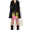Marques ' Almeida Bottoms | Bottoms | FLAMES LEATHER MINI SKIRT MULTICOLOUR