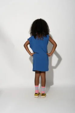 Marques ' Almeida Jersey | Dresses | FLOWER PRINT T-SHIRT DRESS NAVY