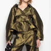 Marques ' Almeida Outerwear | Denim | DENIM POINTY JACKET GOLD
