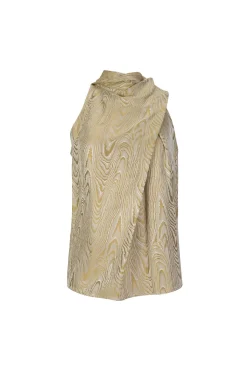 Marques ' Almeida Tops | Tops | DRAPED BLOUSE GOLD
