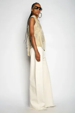 Marques ' Almeida Tops | Tops | DRAPED BLOUSE GOLD