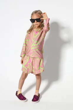 Marques ' Almeida Swimwear | GREEN AND PINK SWIMWEAR LONG SLEEVE TOP MULTICOLOUR
