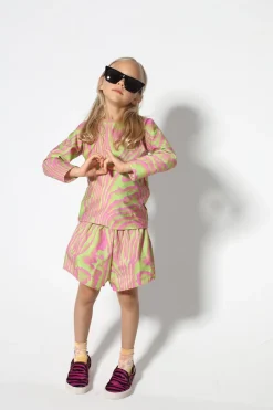 Marques ' Almeida Swimwear | GREEN AND PINK SWIMWEAR LONG SLEEVE TOP MULTICOLOUR