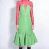 Marques ' Almeida Bottoms | Bottoms | FITTED SKIRT GREEN