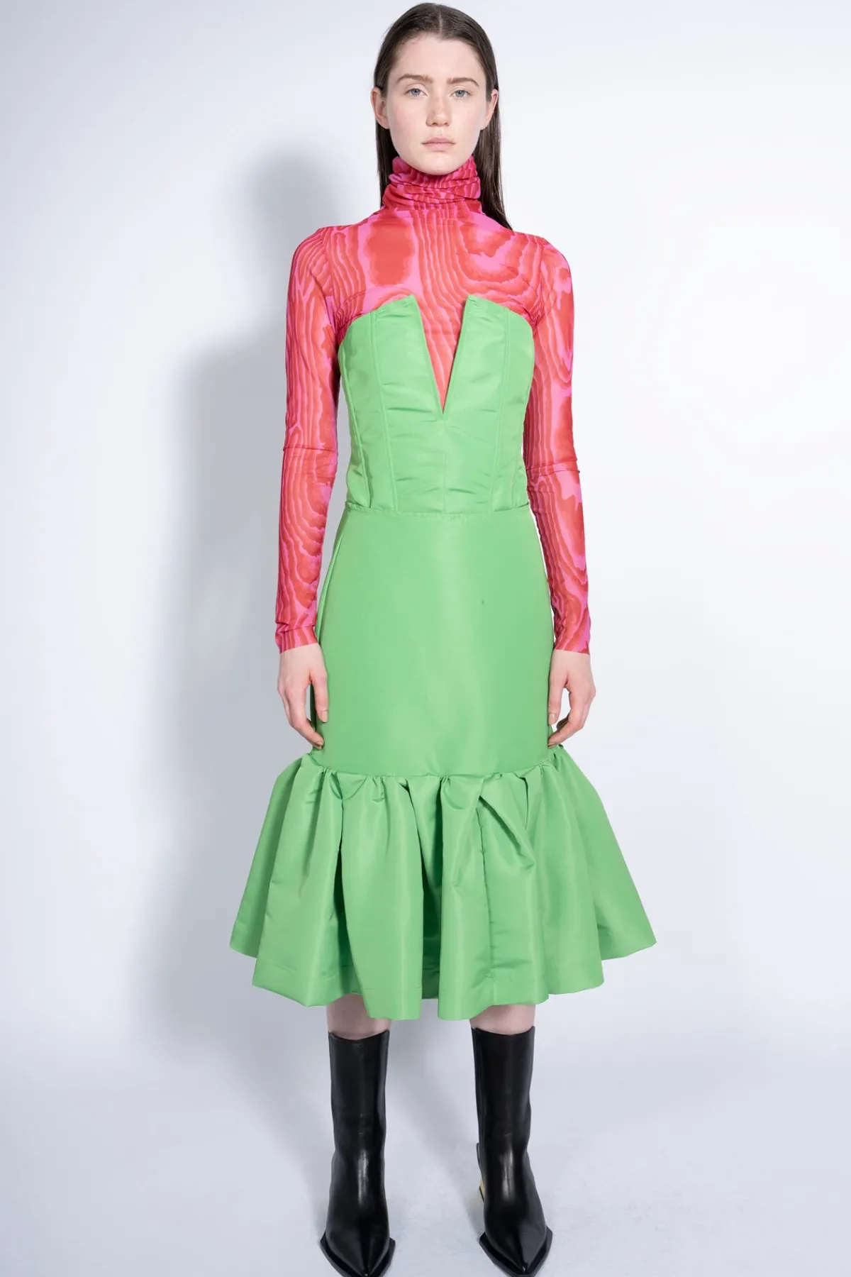 Marques ' Almeida Bottoms | Bottoms | FITTED SKIRT GREEN