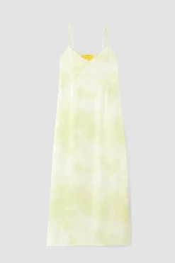 Marques ' Almeida Dresses | M'a X Everlane | GREEN TIE DYE SLIP DRESS LIGHTGREEN