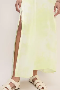 Marques ' Almeida Dresses | M'a X Everlane | GREEN TIE DYE SLIP DRESS LIGHTGREEN