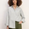Marques ' Almeida Tops | M'a X Everlane | PATCHWORK SHIRT GREY