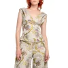 Marques ' Almeida Tops | SATIN BROCADE OFF SHOULDER FITTED TOP GREY
