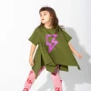 Marques ' Almeida Jersey | Tops | AND PINK THUNDER PRINT FLAP T-SHIRT KHAKI