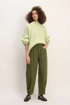 Marques ' Almeida Bottoms | M'a X Everlane | CUFFED TROUSERS KHAKI