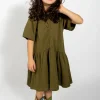 Marques ' Almeida Jersey | Dresses | GATHERED JERSEY T-SHIRT DRESS KHAKI