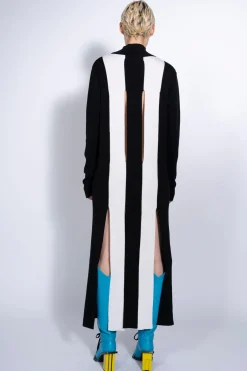 Marques ' Almeida Dresses | Knitwear | KNIT DRESS WITH SPLITS BLACKWHITE