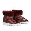 Marques ' Almeida Shoes | LEATHER BOOTS IN BURGUNDY