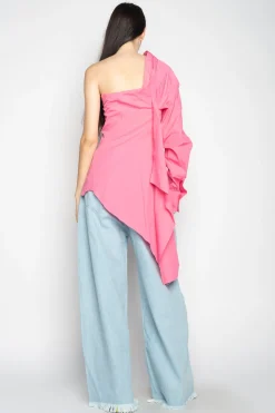 Marques ' Almeida Bottoms | Denim | LIGHT BLUE BOYFRIEND TROUSERS LIGHTBLUE