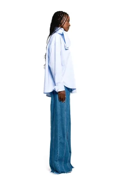 Marques ' Almeida Tops | LIGHT BLUE LOOSE FIT TIE SHIRT LIGHTBLUE