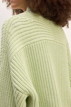 Marques ' Almeida Knitwear | Tops | LIGHT GREEN TURTLENECK KNIT JUMPER LIGHTGREEN