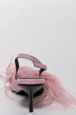 Marques ' Almeida Shoes | LIGHT PINK FEATHER SLING BACKS LIGHTPINK