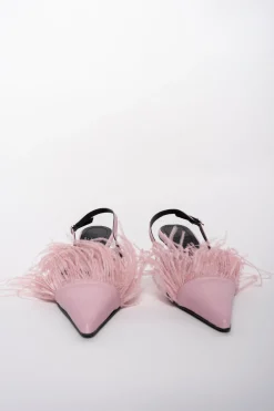 Marques ' Almeida Shoes | LIGHT PINK FEATHER SLING BACKS LIGHTPINK