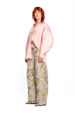 Marques ' Almeida Tops | LIGHT PINK SHIRT WITH MIKADO BOMBER SLEEVES LIGHTPINK