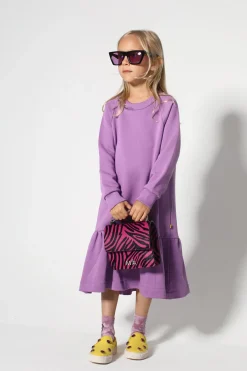 Marques ' Almeida Jersey | Dresses | CREW NECK GATHERED DRESS LILAC