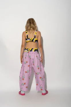 Marques ' Almeida Bottoms | 3D GLASSES PRINT BALLOON TROUSERS LILAC