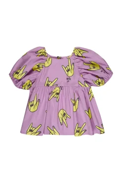 Marques ' Almeida Tops | HANDS PRINT BALLOON SLEEVE TOP LILAC