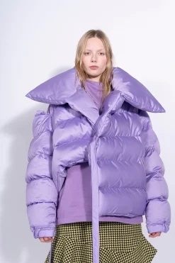 Marques ' Almeida Outerwear | M'A PUFFER JACKET LILAC