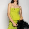 Marques ' Almeida Tops | Denim | BRA CUP CORSET LIME