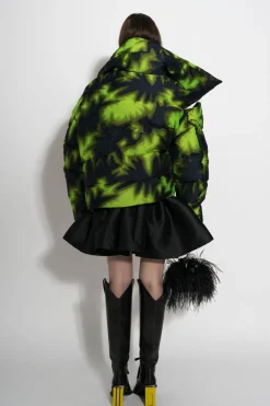 Marques ' Almeida Outerwear | LIME TIE DYE M'A PUFFER JACKET MULTICOLOUR