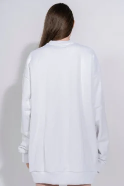 Marques ' Almeida Tops | Tops | M'A EMBROIDERED JUMPER IN WHITE