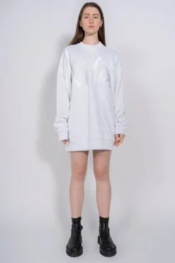 Marques ' Almeida Tops | Tops | M'A EMBROIDERED JUMPER IN WHITE