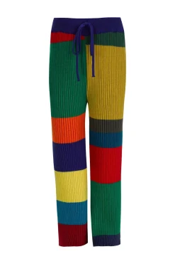 Marques ' Almeida Knitwear | Bottoms | MERINO STRIPED TROUSERS MULTICOLOUR