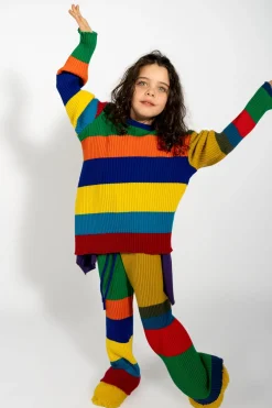 Marques ' Almeida Knitwear | Bottoms | MERINO STRIPED TROUSERS MULTICOLOUR