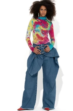Marques ' Almeida Bottoms | Denim | MID BELTED BOYFRIEND JEANS BLUE