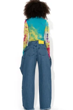 Marques ' Almeida Bottoms | Denim | MID BELTED BOYFRIEND JEANS BLUE