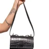 Marques ' Almeida Accessories | MINI CHAIN BAG IN CROCO BLACK