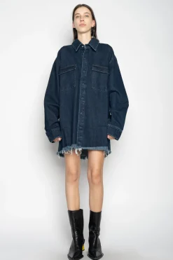 Marques ' Almeida Denim | Outerwear | DENIM OVERSHIRT NAVY