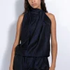 Marques ' Almeida Tops | Tops | DRAPED BLOUSE NAVY