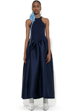 Marques ' Almeida Dresses | FULL SKIRT TANK TOP DRESS NAVY