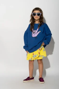 Marques ' Almeida Tops | HAND PRINT SWEATSHIRT NAVY