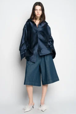 Marques ' Almeida Tops | Outerwear | OVERSHIRT NAVY