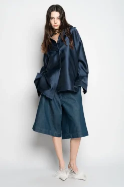 Marques ' Almeida Tops | Outerwear | OVERSHIRT NAVY