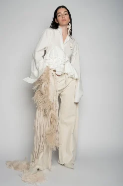 Marques ' Almeida Denim | Bottoms | BOYFRIENDS TROUSERS OFF-WHITE