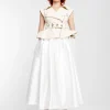 Marques ' Almeida Bridal | CINCHED OPEN NECK LEATHER BIKER VEST OFF-WHITE