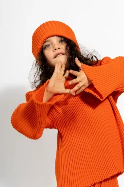 Marques ' Almeida Knitwear | Tops | MERINO KNIT JUMPER ORANGE
